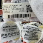Hermes Shawl Carre Geant Rayures D'ete Scarf Large 140 Cashmere Silk Multicolor — view 3