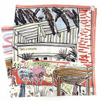 Hermes Shawl Carre Geant Rayures D'ete Scarf Large 140 Cashmere Silk Multicolor — view 2