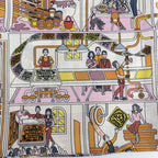Hermes Shawl Carre Geant la Maison Des Carres Scarf Large de 140 Cashmere Silk — view 4