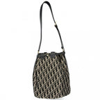 Dior Shoulder Bag Trotter Drawstring Crossbody Gold Black — view 2