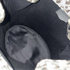 Dior Shoulder Bag Trotter Drawstring Crossbody Gold Black — view 4