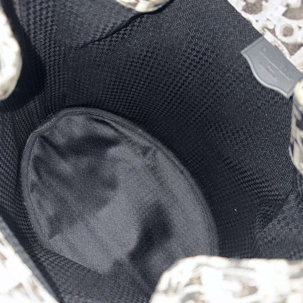 Dior Shoulder Bag Trotter Drawstring Crossbody Gold Black — view 4