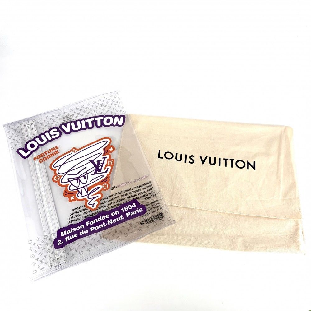 Louis Vuitton Clutch Monogram Fortune Cookies Second Pouch Brown Silver — view 8