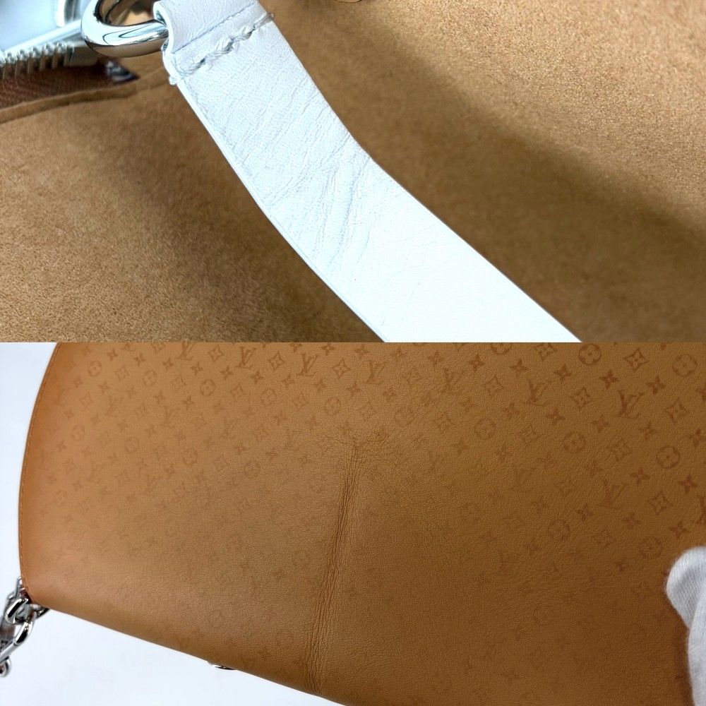 Louis Vuitton Clutch Monogram Fortune Cookies Second Pouch Brown Silver — view 7