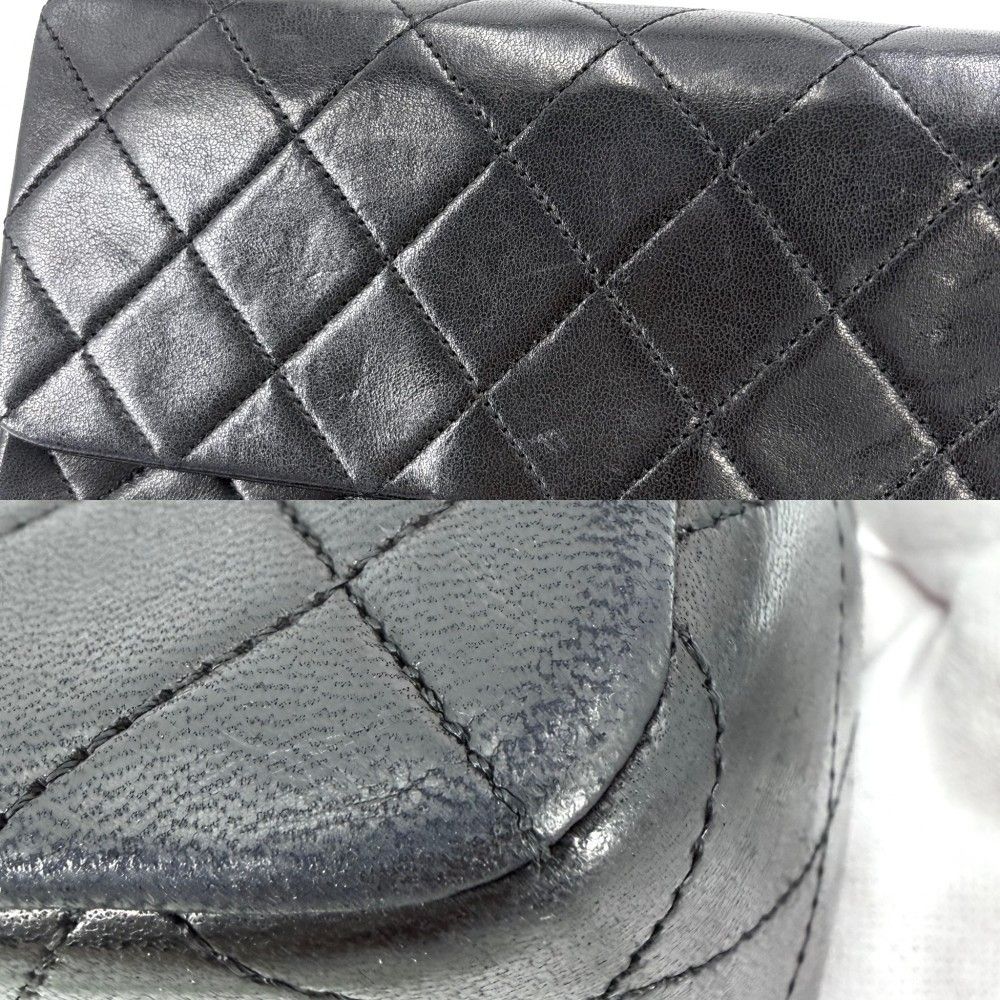 Chanel Shoulder Bag Mini Quilted Chain Turnlock Crossbody Mini Vintage CC Logo — view 8