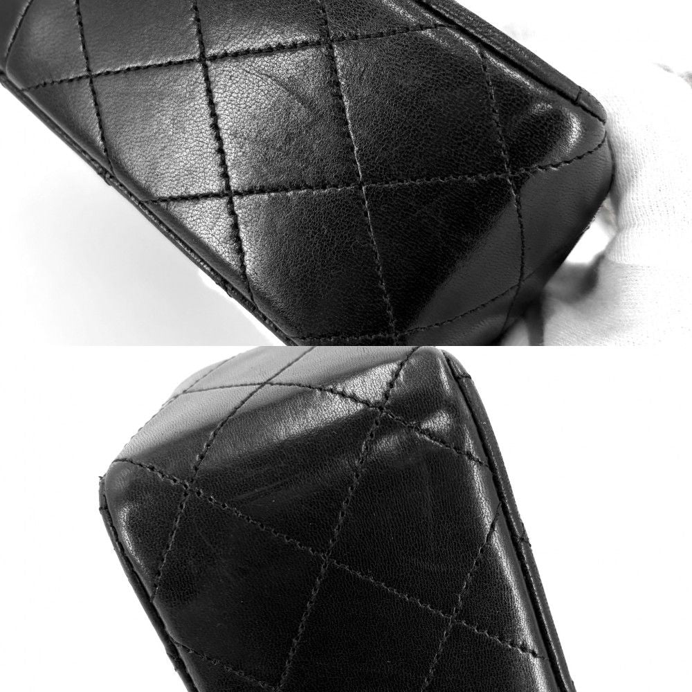 Chanel Shoulder Bag Mini Quilted Chain Turnlock Crossbody Mini Vintage CC Logo — view 7