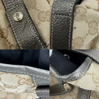 Gucci Handbag Abbey Tote Shoulder GG Canvas Leather Beige Gold Soft — view 6