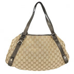Gucci Handbag Abbey Tote Shoulder GG Canvas Leather Beige Gold Soft — view 2