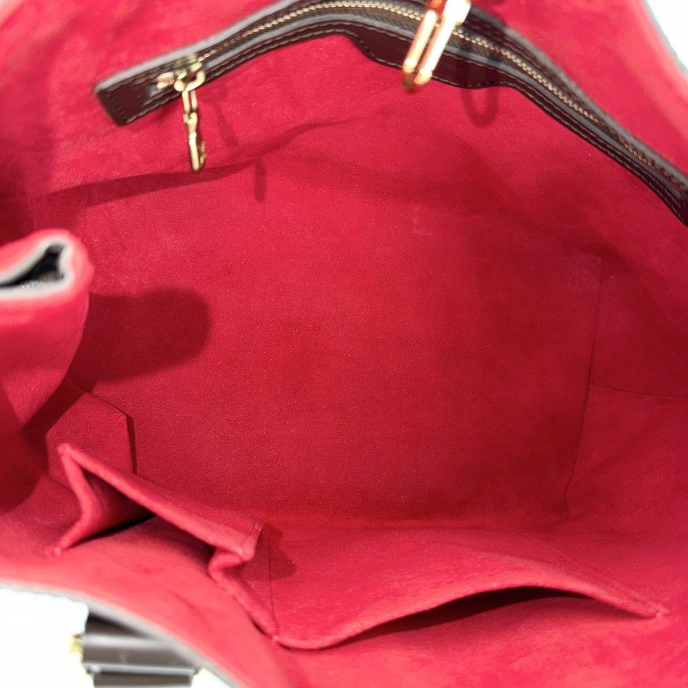 Louis Vuitton Tote Hampstead PM Handbag Shoulder Damier Canvas Brown Gold — view 4