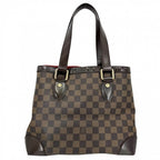 Louis Vuitton Tote Hampstead PM Handbag Shoulder Damier Canvas Brown Gold — view 2