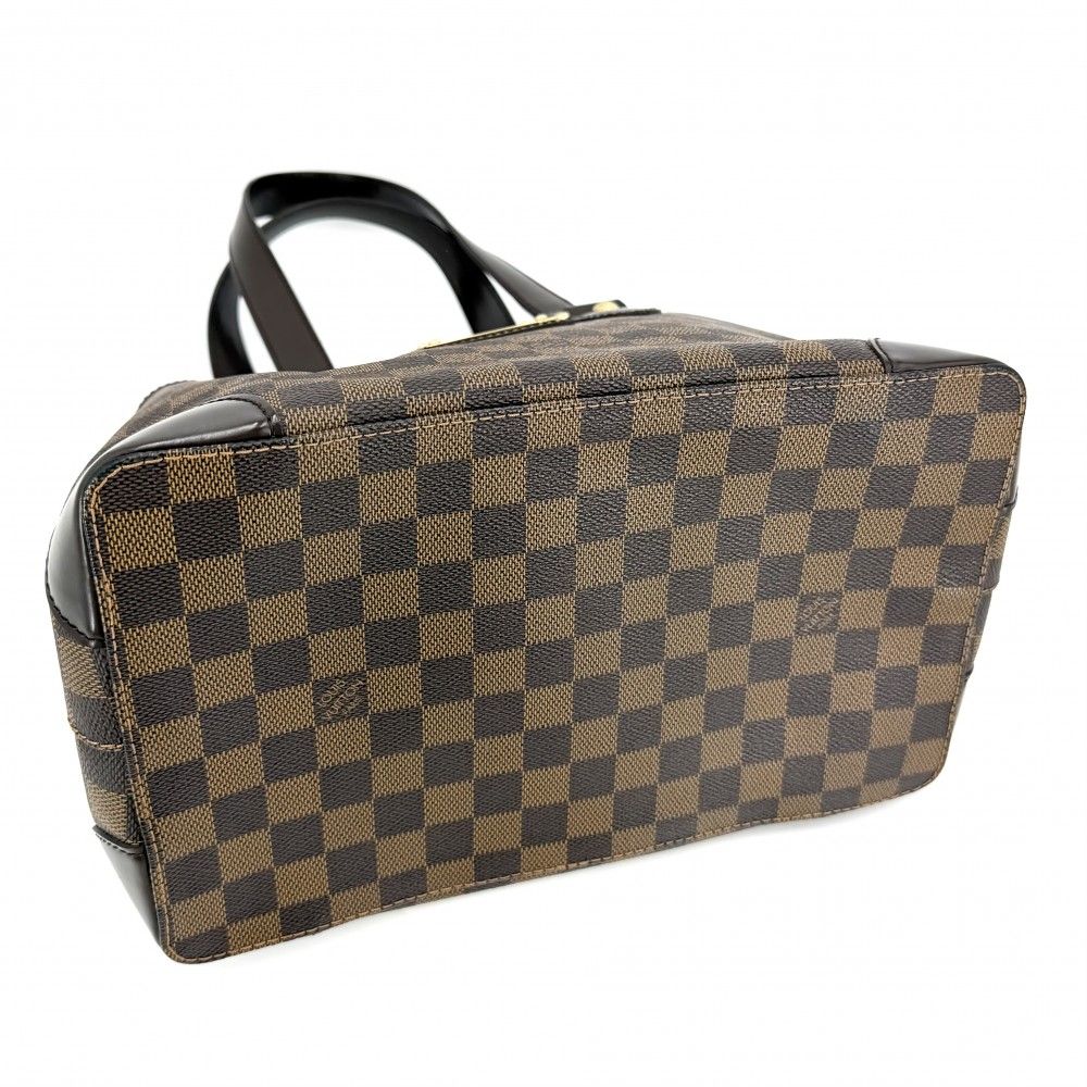 Louis Vuitton Tote Hampstead PM Handbag Shoulder Damier Canvas Brown Gold — view 3
