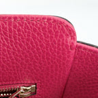 Gucci Swing Tote Shoulder Bag Leather Orange Pink Gold — view 8