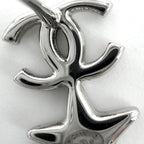 Chanel Earrings CC Logo Star Rhinestone Silver — view 7