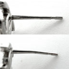 Chanel Earrings CC Logo Star Rhinestone Silver — view 3