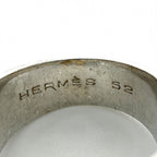 Hermes Ring Ribbon Russet Vintage 52 18k 925 Sterling Silver — view 3