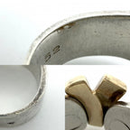 Hermes Ring Ribbon Russet Vintage 52 18k 925 Sterling Silver — view 5