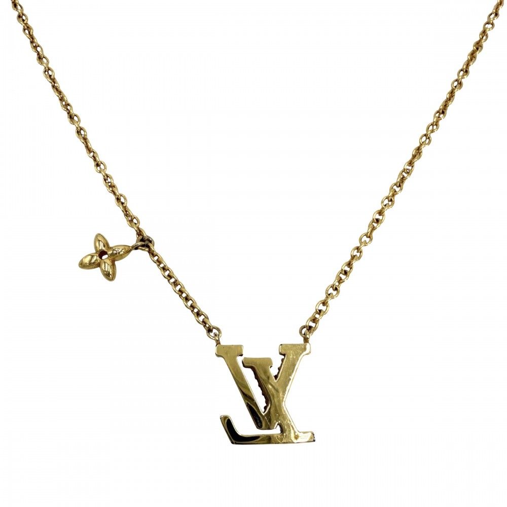 Louis Vuitton Necklace LV Iconic Pendant with Adjuster Star Rhinestone Gold — view 2