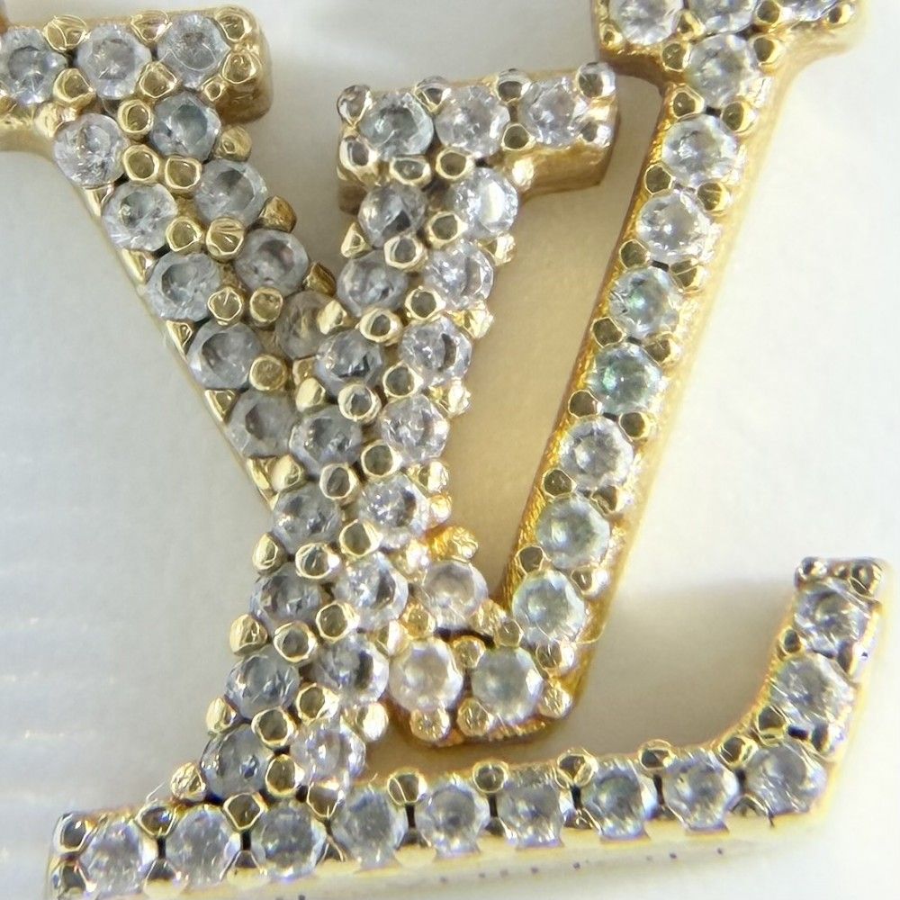 Louis Vuitton Necklace LV Iconic Pendant with Adjuster Star Rhinestone Gold — view 6