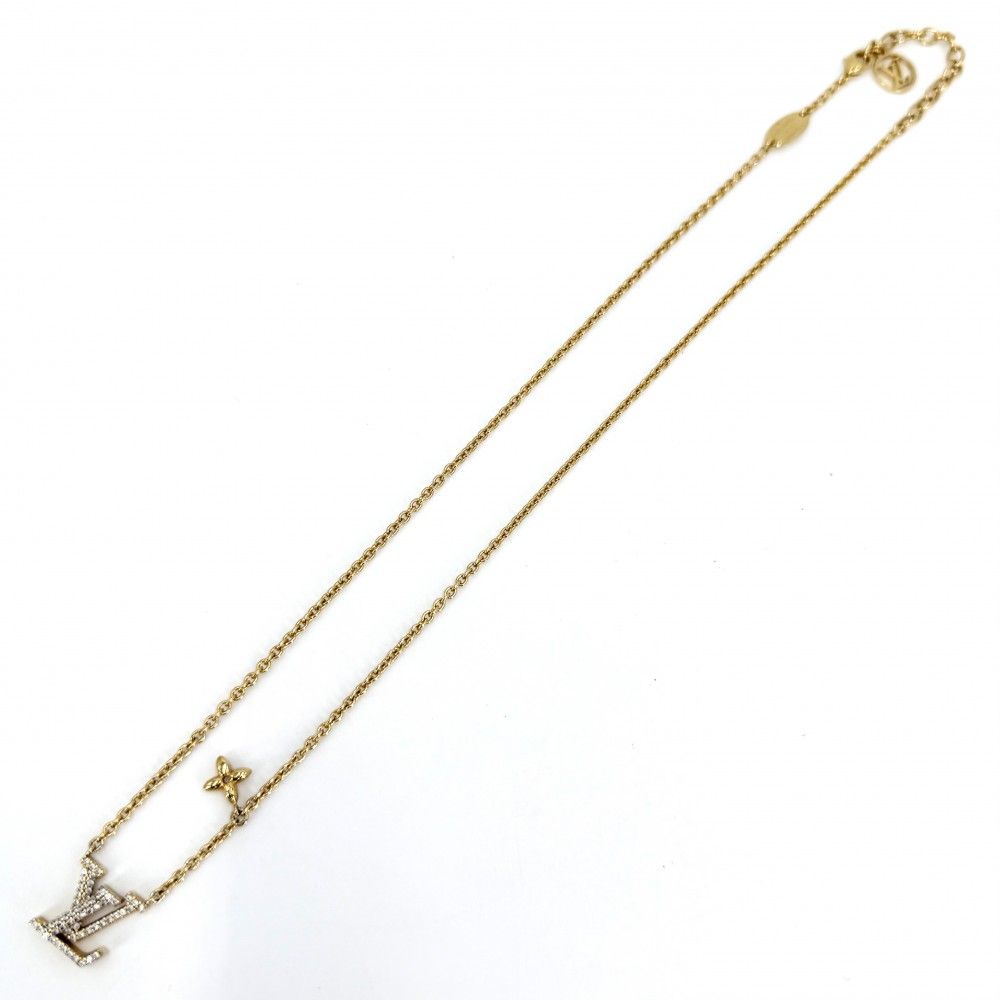 Louis Vuitton Necklace LV Iconic Pendant with Adjuster Star Rhinestone Gold — view 5