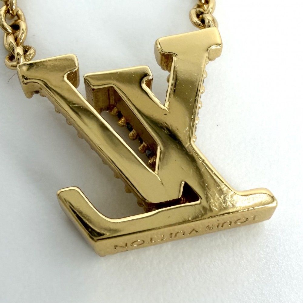 Louis Vuitton Necklace LV Iconic Pendant with Adjuster Star Rhinestone Gold — view 6