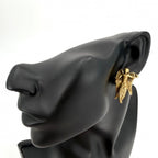 Chanel Earrings Angel Motif Vintage Gold Plated — view 2