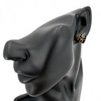 Hermes Earrings Pop Black Gold — view 2