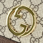 Gucci Chain Wallet Blanc Shoulder Bag Pochette Crossbody GG Supreme Canvas — view 6