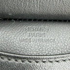 Hermes Necklace Car Navigation Studs Mini Pouch Leather Black Silver — view 5