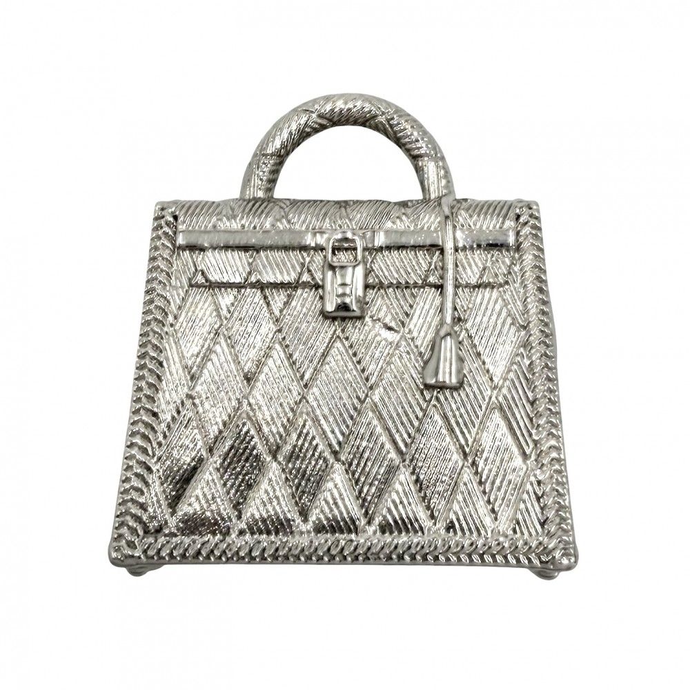 Hermes Pendant Kelly Curiosity Charm Silver