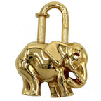 Hermes Pendant Elephant Cadena Padlock Bag Charm Gold
