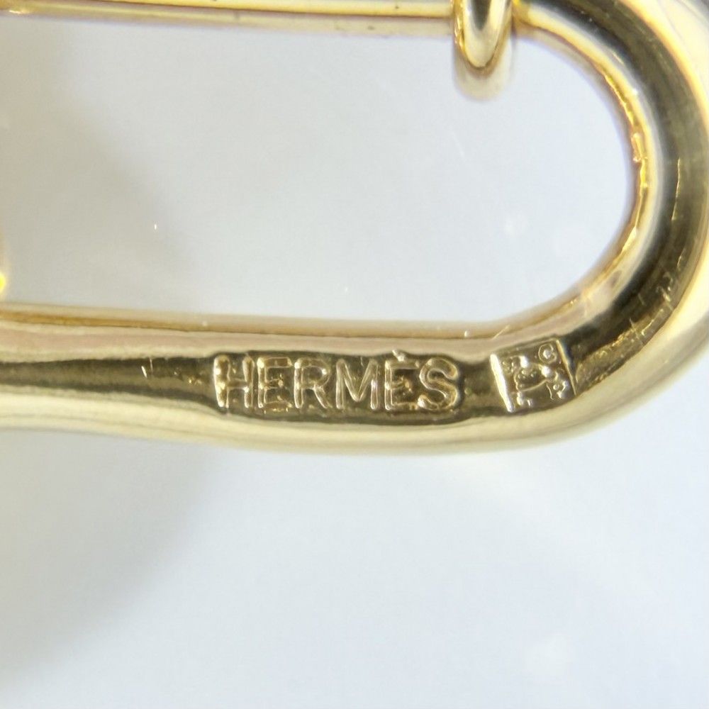 Hermes Pendant Elephant Cadena Padlock Bag Charm Gold — view 3