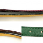 Hermes Belt Reversible 90 Leather Red Green Gold — view 4