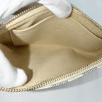 Louis Vuitton Handbag Pochette Mila MM Pouch Chain Damier Azur Canvas White Gold — view 4