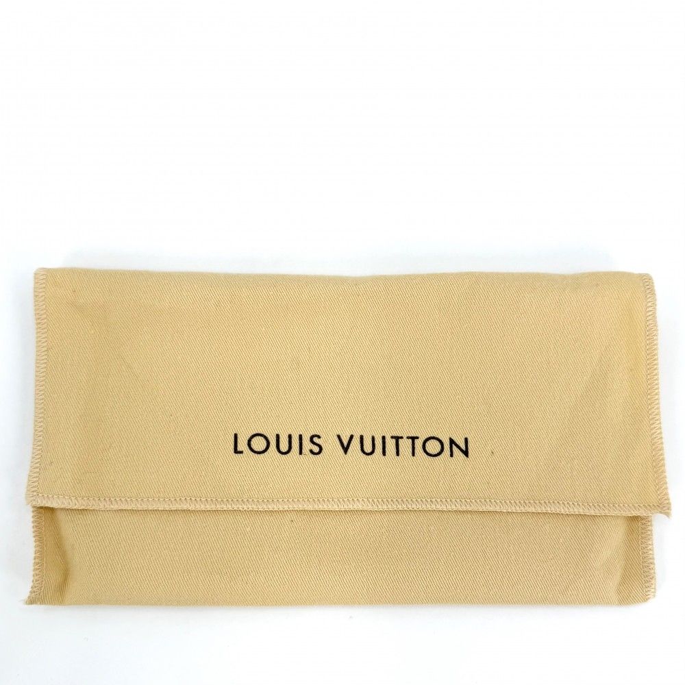 Louis Vuitton Handbag Pochette Mila MM Pouch Chain Damier Azur Canvas White Gold — view 7