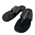 Loewe Anagram Flip Flop Embossed Leather Thong Sandals