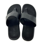 Loewe Anagram Flip Flop Embossed Leather Thong Sandals — view 5