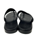 Loewe Anagram Flip Flop Embossed Leather Thong Sandals — view 3
