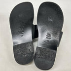 Loewe Anagram Flip Flop Embossed Leather Thong Sandals — view 6