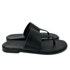 Loewe Anagram Flip Flop Embossed Leather Thong Sandals — view 4