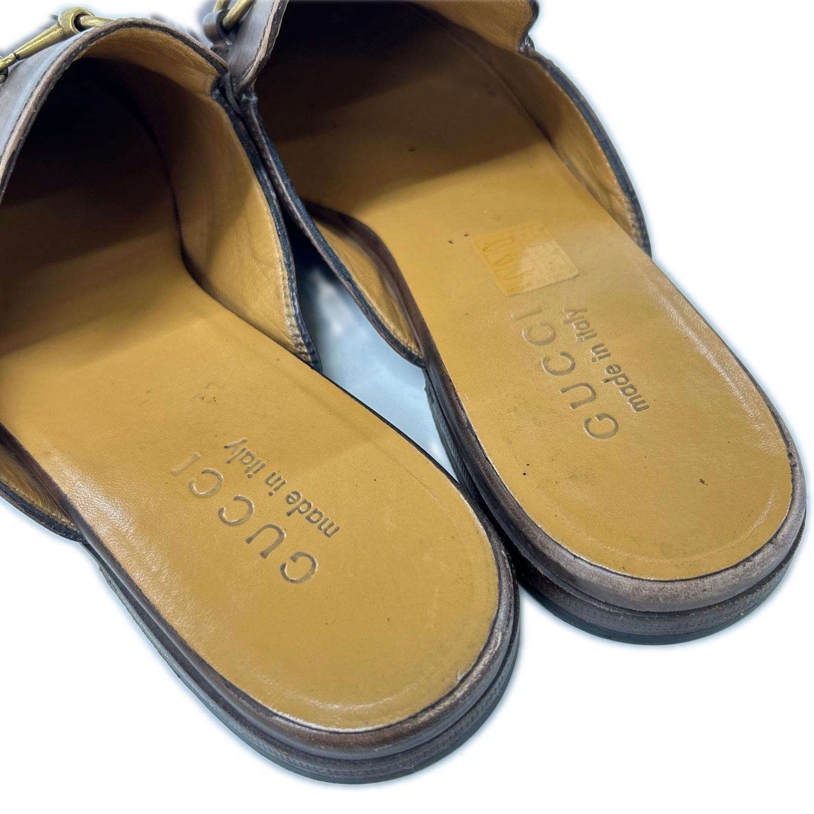 Gucci Princetown Horsebit Leather Slippers — view 7
