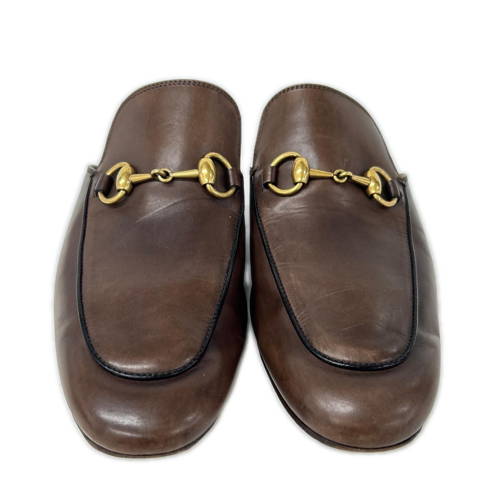 Gucci Princetown Horsebit Leather Slippers — view 4