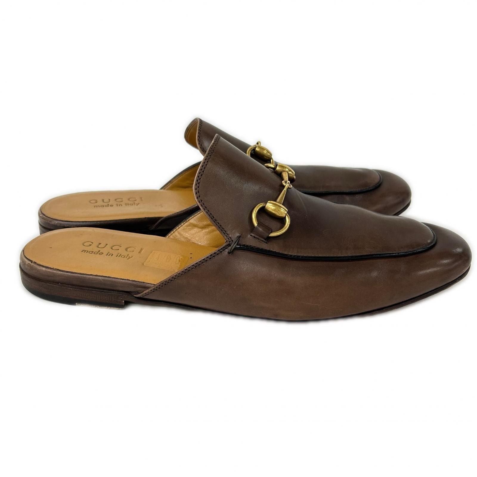Gucci Princetown Horsebit Leather Slippers — view 3