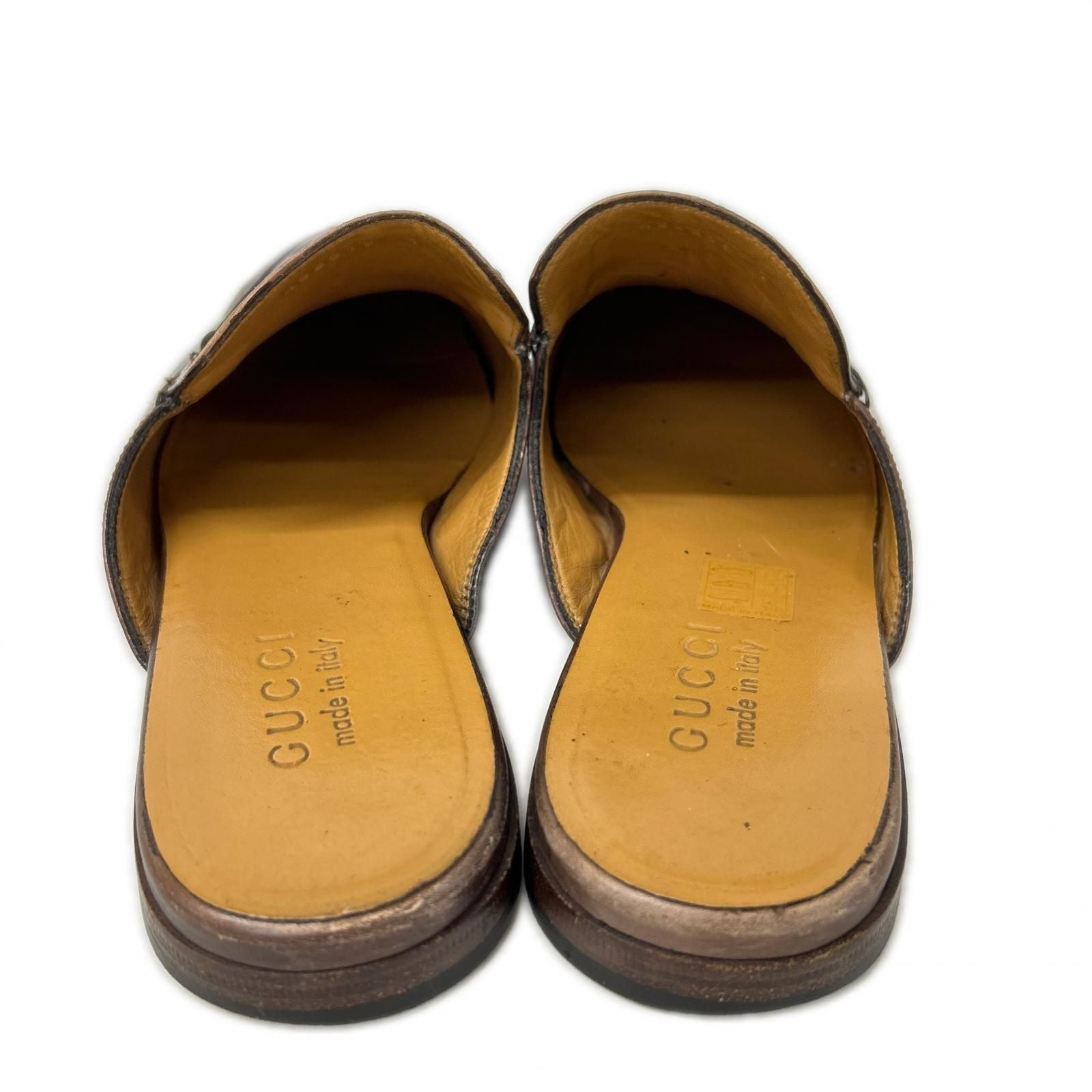 Gucci Princetown Horsebit Leather Slippers — view 2