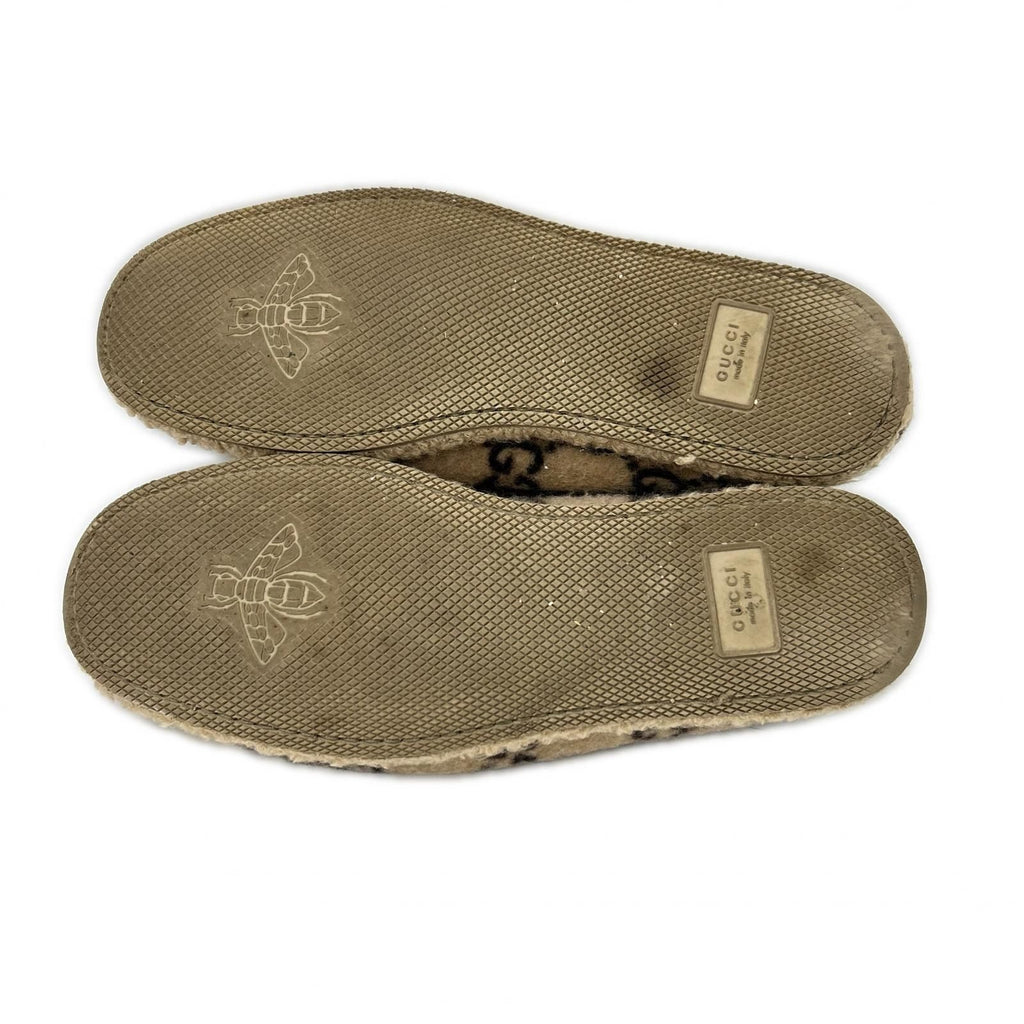 Gucci GG Wool Inner Fleece Horsebit Loafers — view 6