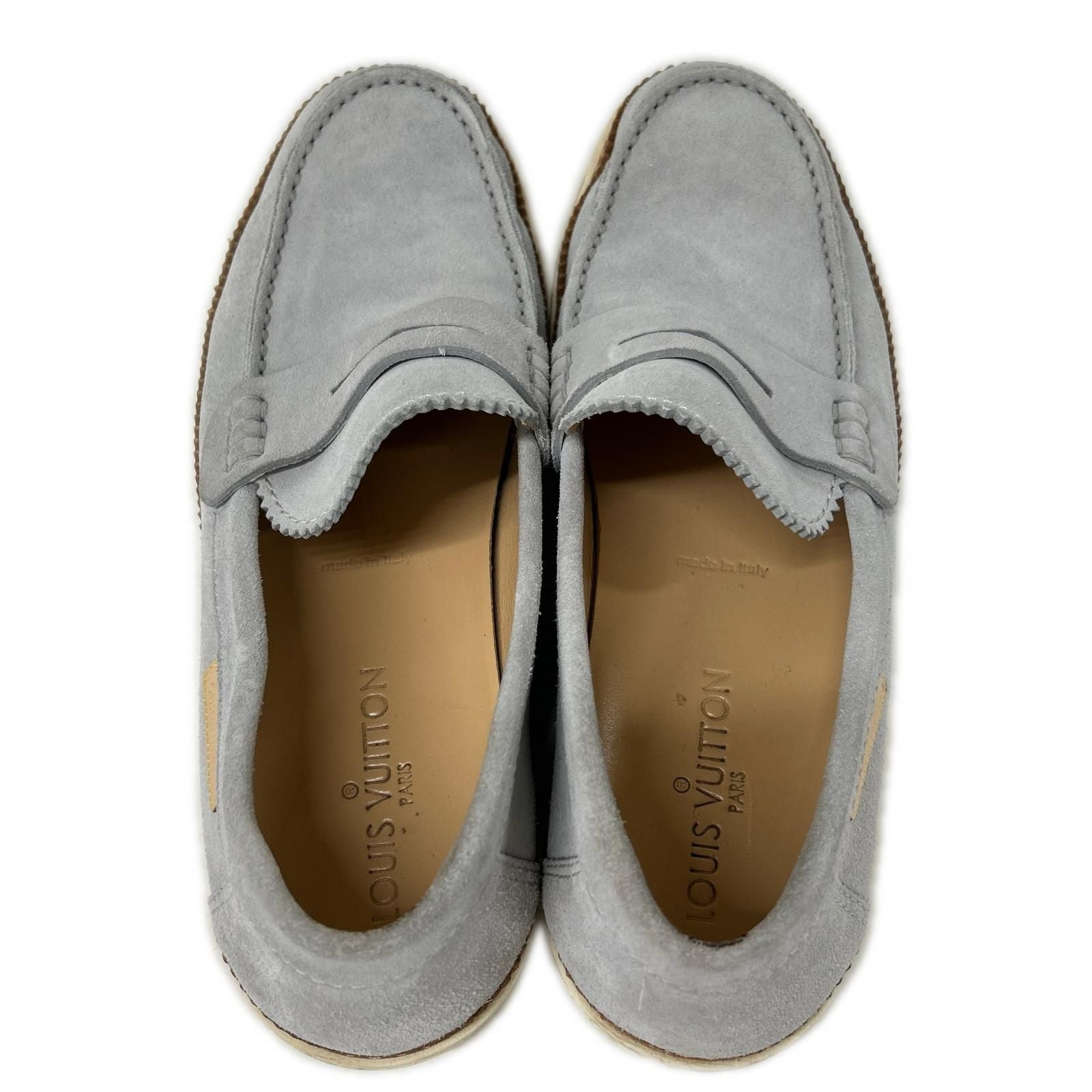 Louis Vuitton Suede Coin Loafers 7 — view 5