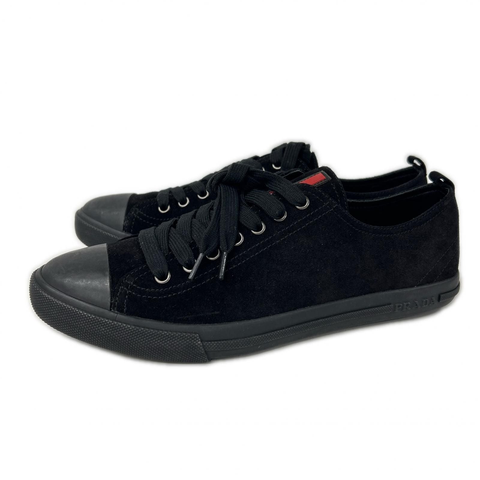 Prada Sport Suede Low Cut Sneakers 7.5