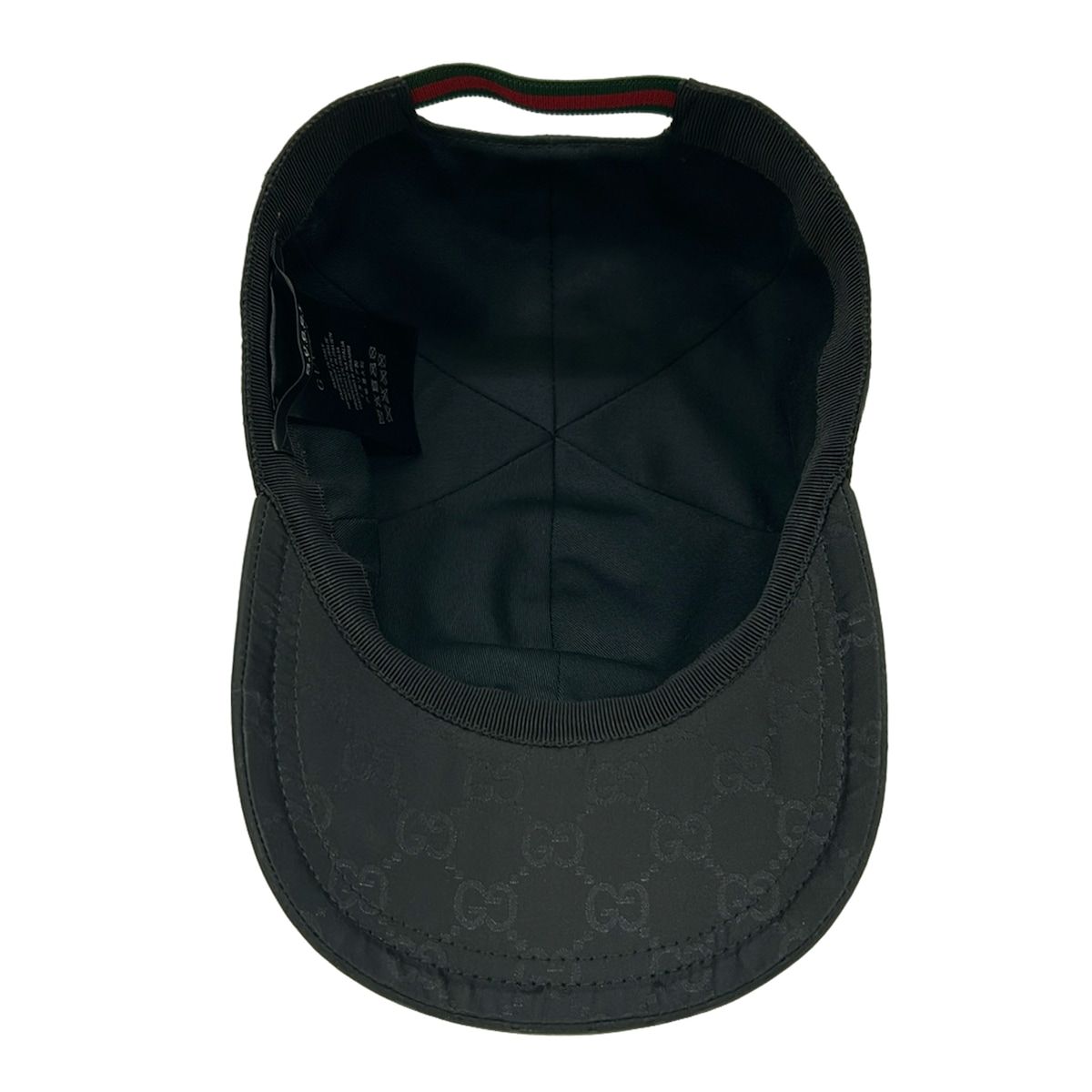 Gucci Cap S 57 Black Green Red GG Pattern Sherry — view 4