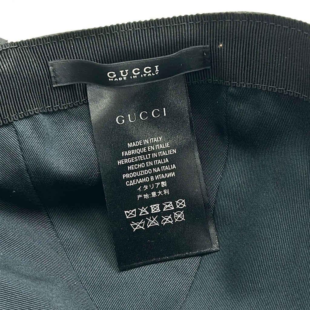 Gucci Cap S 57 Black Green Red GG Pattern Sherry — view 5
