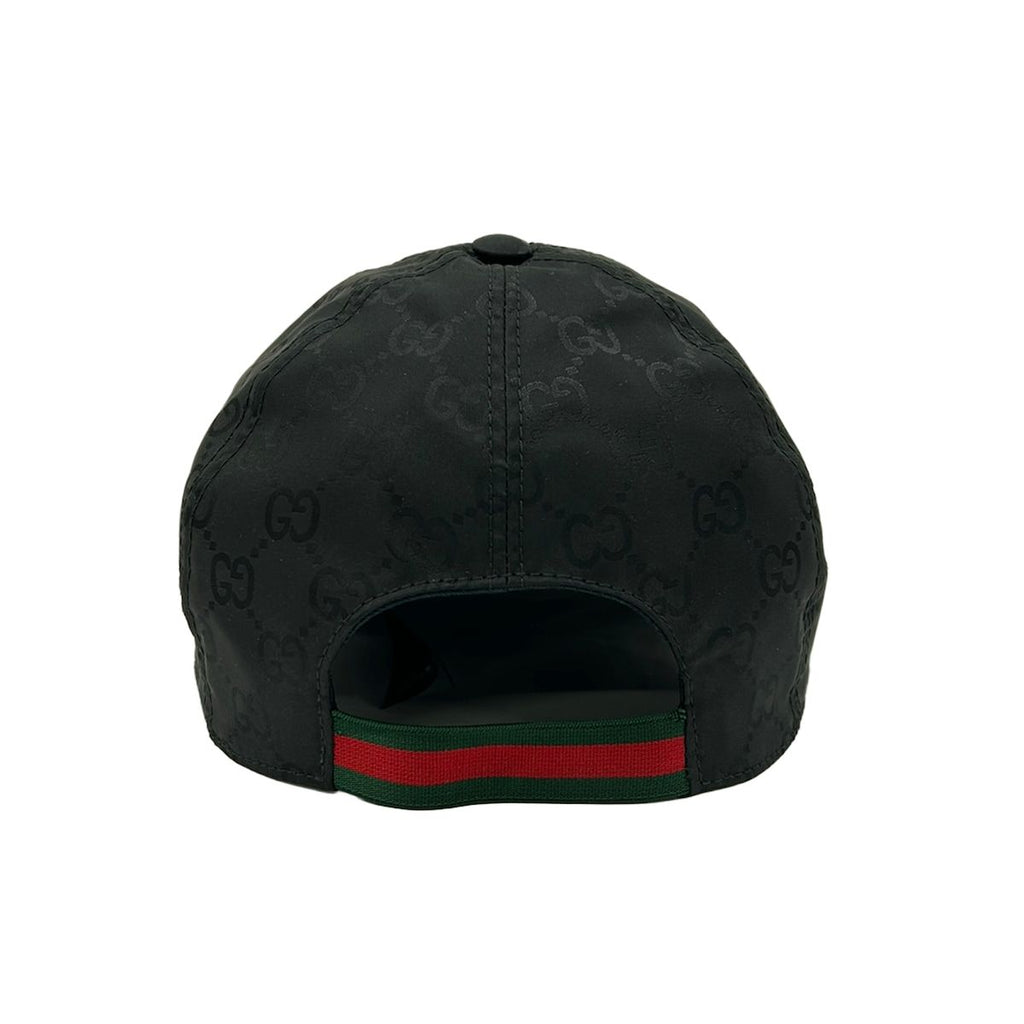 Gucci Cap S 57 Black Green Red GG Pattern Sherry — view 3
