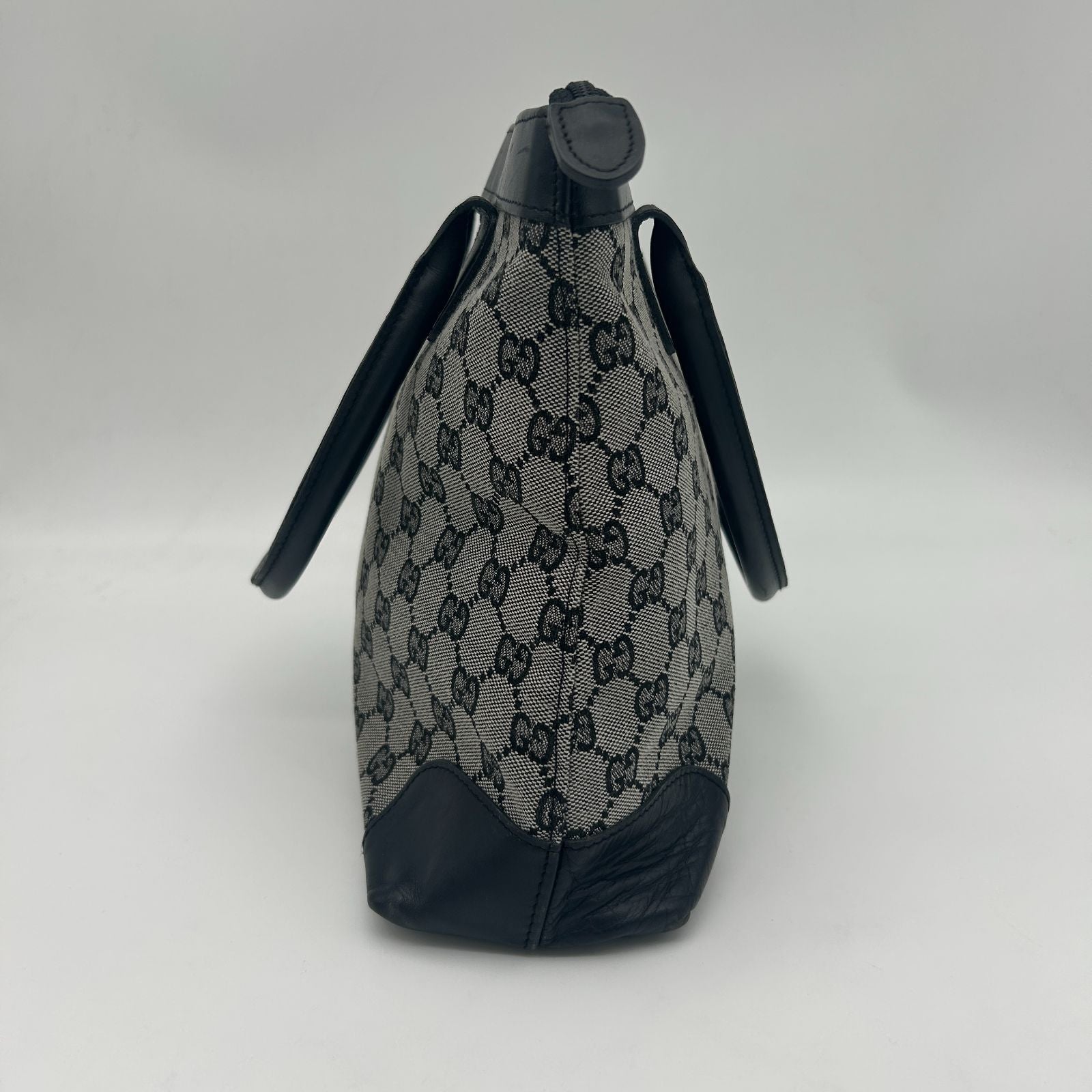 Gucci Tote GG All Over Pattern Canvas Shoulder Leather — view 4